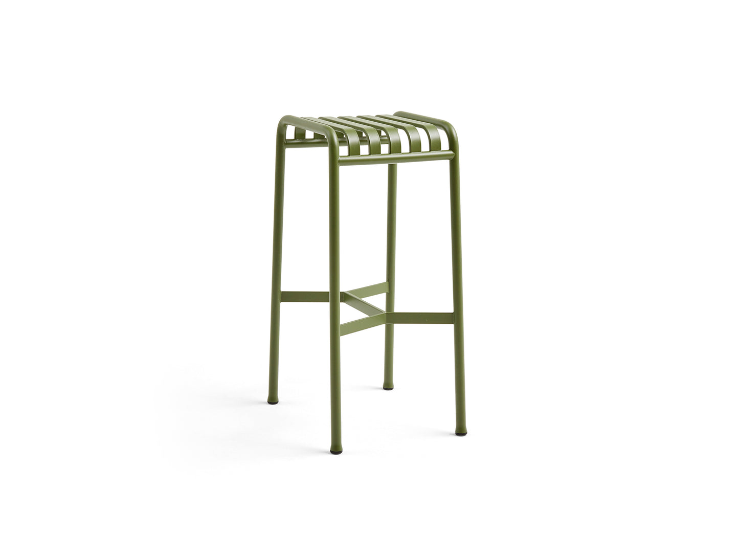 Palissade Bar Stool by HAY - Olive