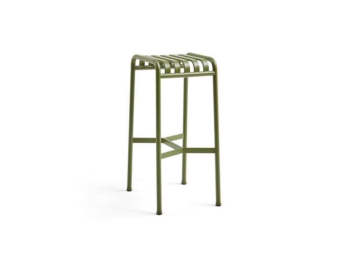 Palissade Bar Stool by HAY - Olive