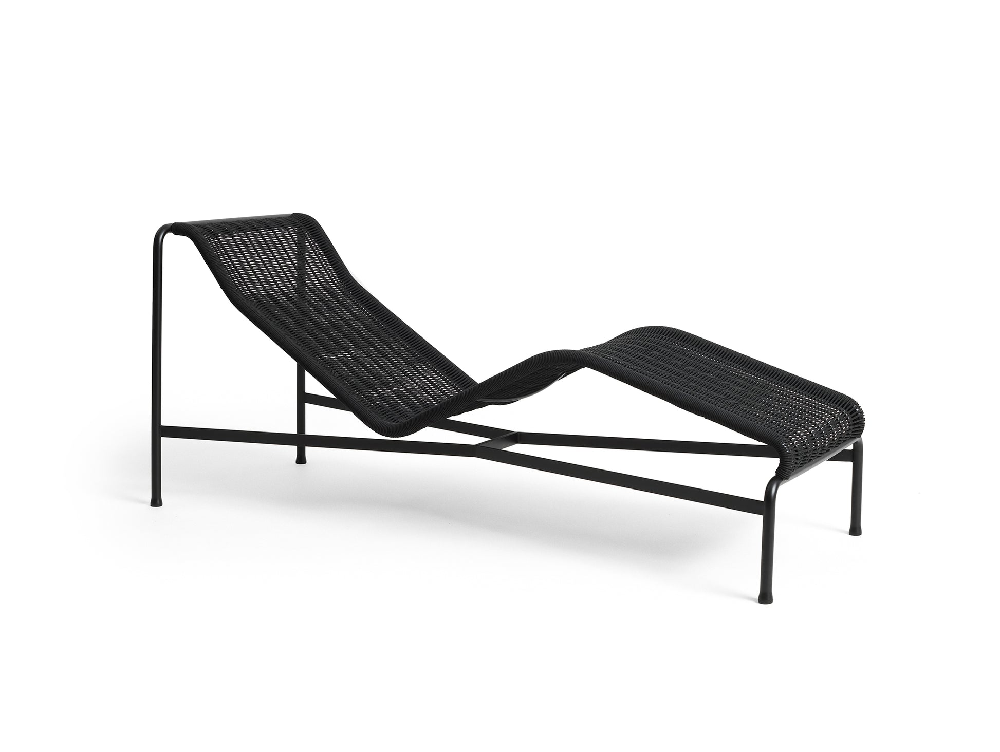 Palissade Cord Chaise Longue by HAY - Anthracite Cord