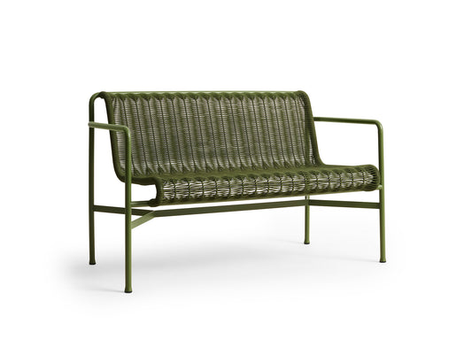 Palissade Cord Dining Bench by HAY - Olive Cord