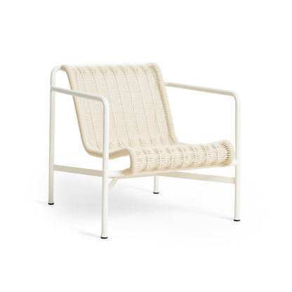 HAY Palissade Cord Lounge Chair Low - Cream White