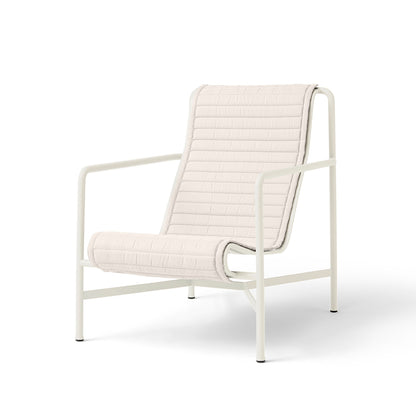 Palissade Lounge Chair High Quilted Cushion by HAY - Cream White