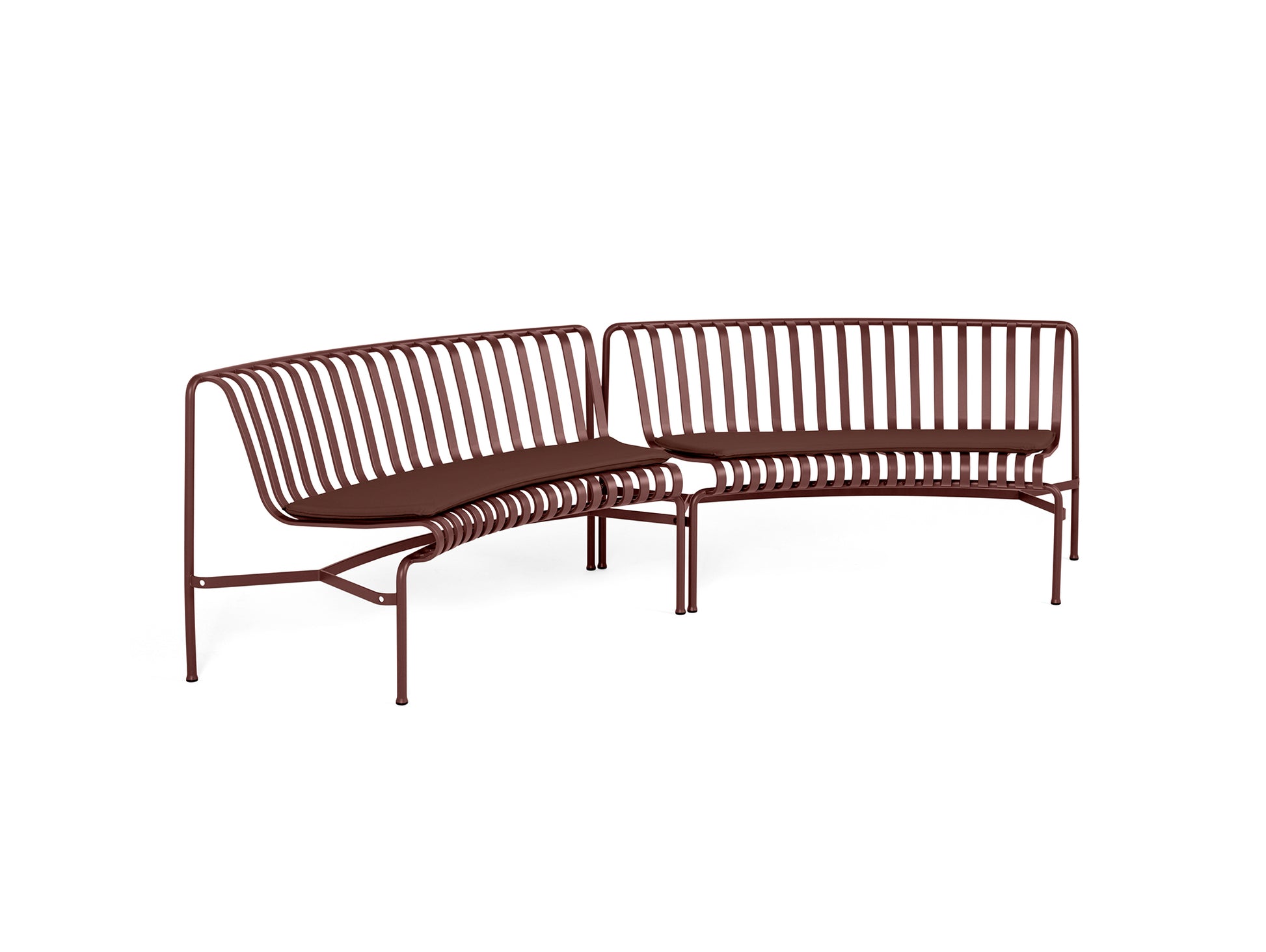 Palissade Park Dining Bench Seat Cushion by HAY - In In / Iron Red