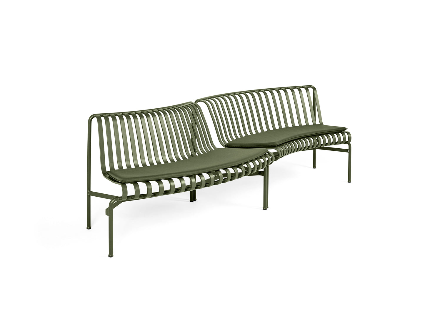 Palissade Park Dining Bench Seat Cushion by HAY - In Out / Olive