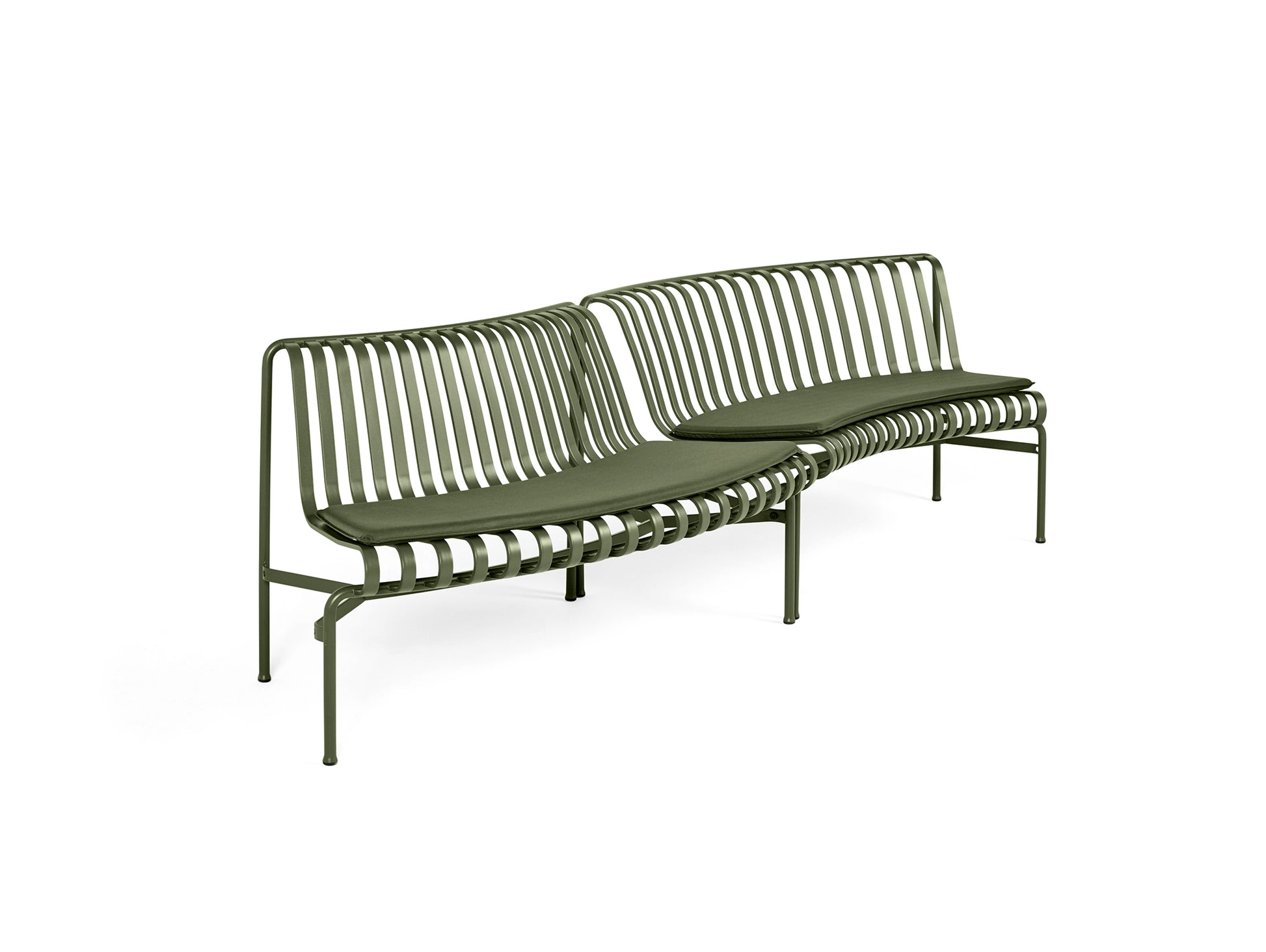 Palissade Park Dining Bench Seat Cushion by HAY - In Out / Olive