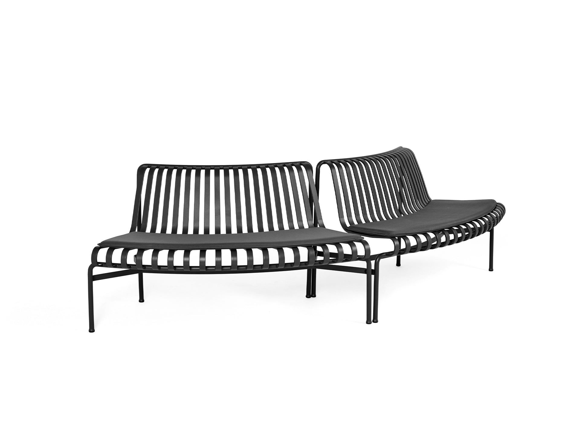 Palissade Park Dining Bench Seat Cushion by HAY - Out Out / Anthracite