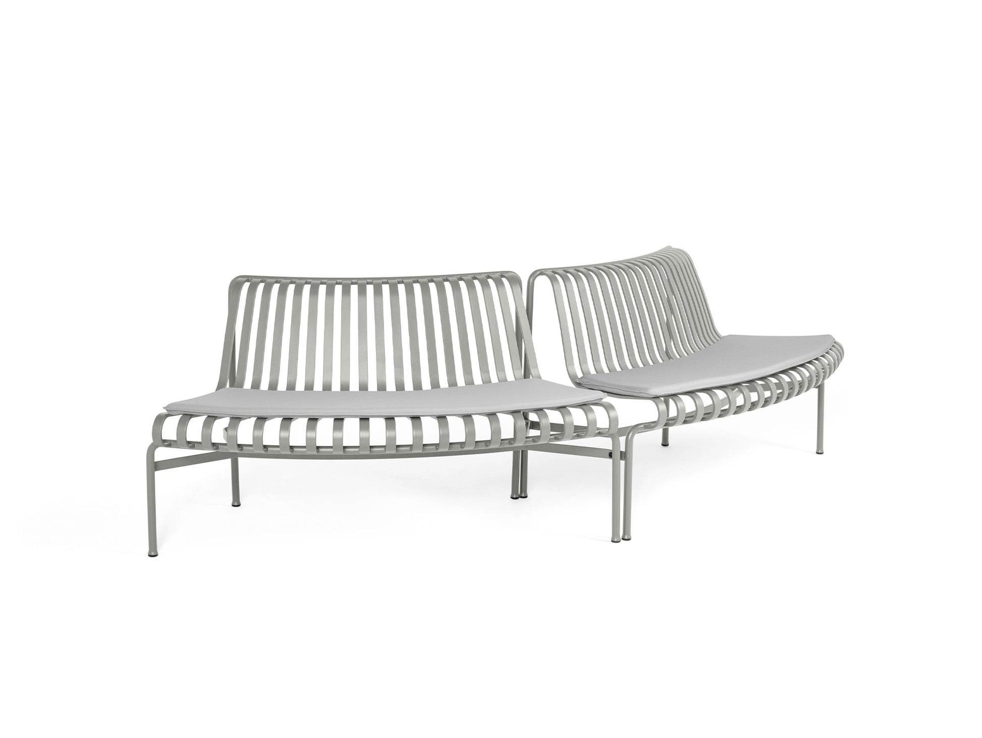 Palissade Park Dining Bench Seat Cushion by HAY - Out Out / Sky Grey