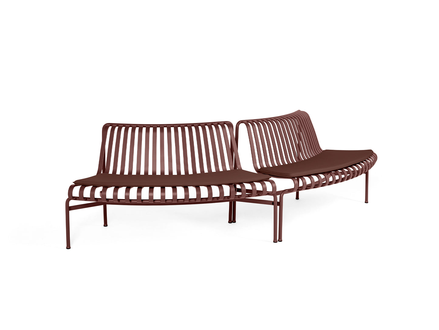 Palissade Park Dining Bench Seat Cushion by HAY - Out Out / Iron Red