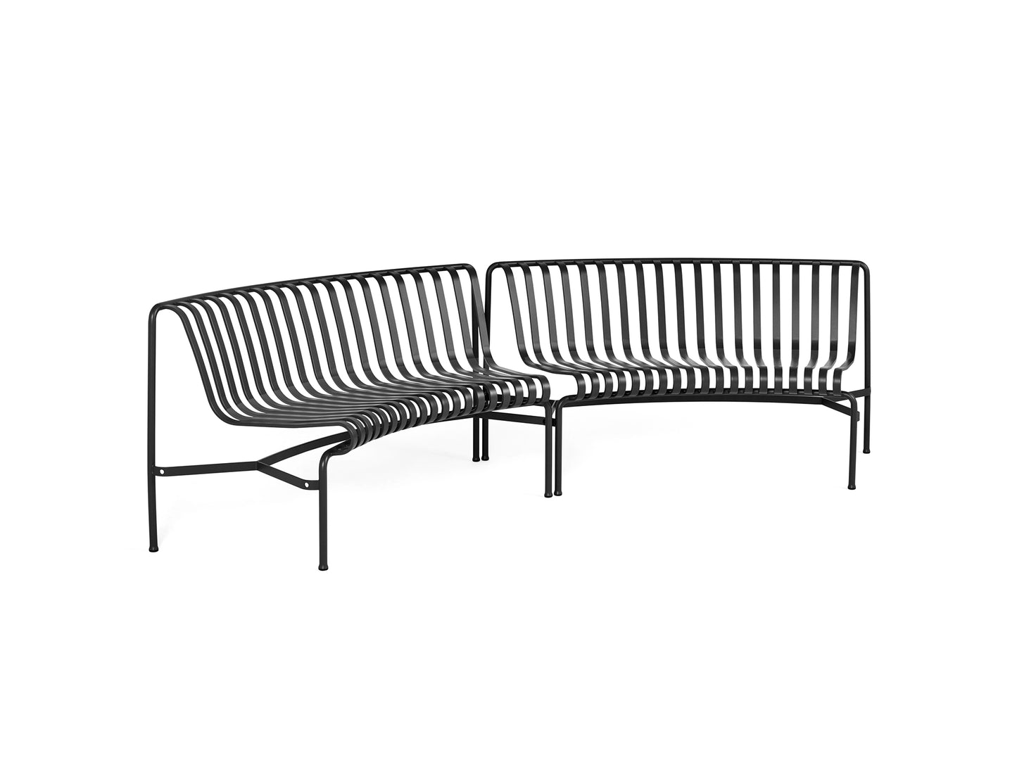 Palissade Park Dining Bench - In In Starter Set by HAY - Anthracite