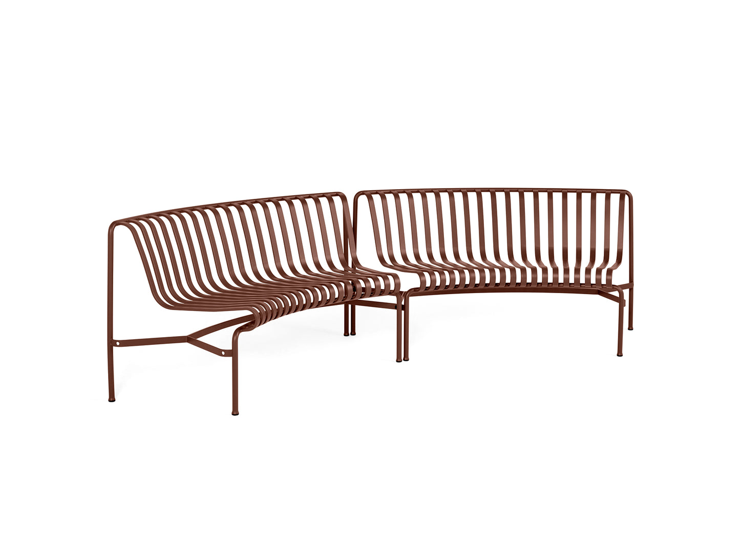 Palissade Park Dining Bench - In In Starter Set by HAY - Iron Red