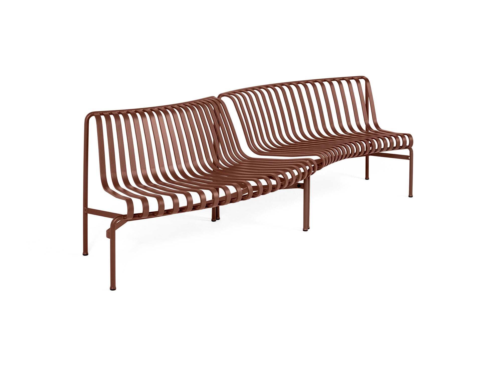 Palissade Park Dining Bench - In-Out Starter Set by HAY - Iron Red