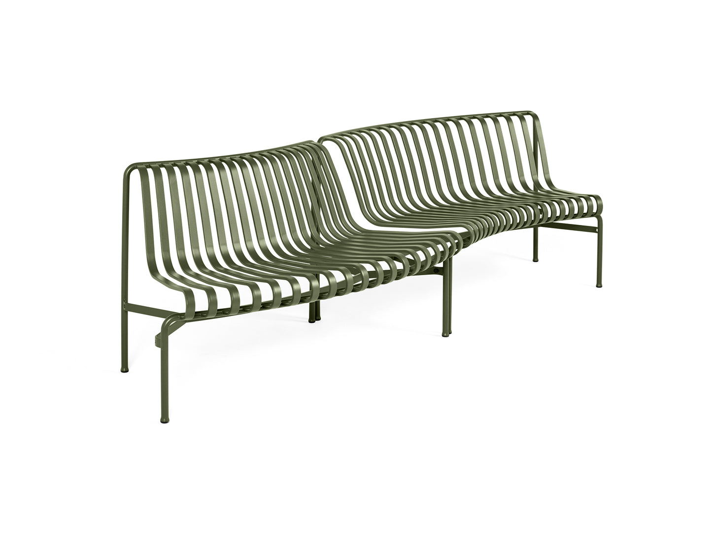 Palissade Park Dining Bench - In-Out Starter Set by HAY - Olive