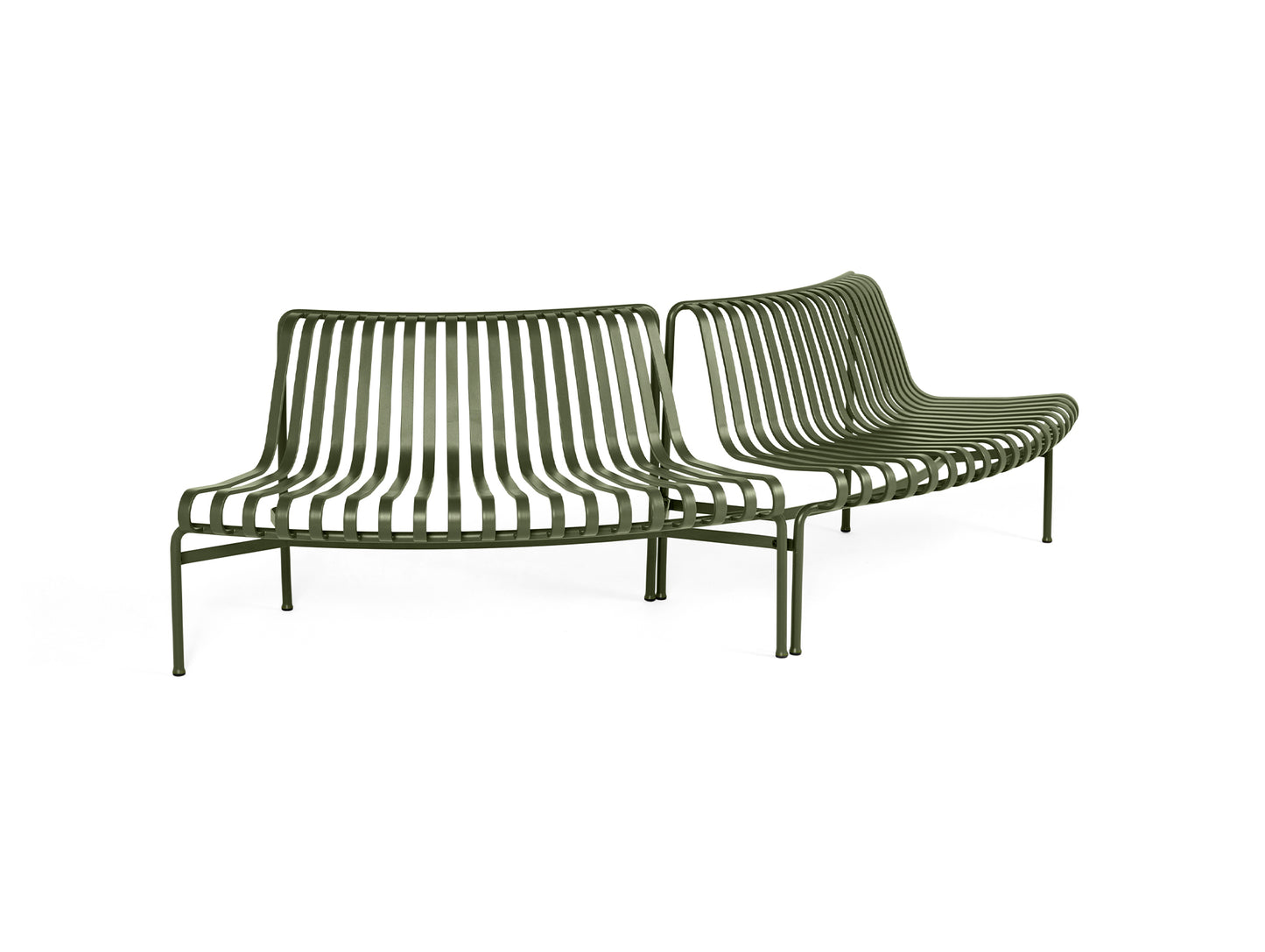 Palissade Park Dining Bench - Out-Out Starter Set by HAY - Olive