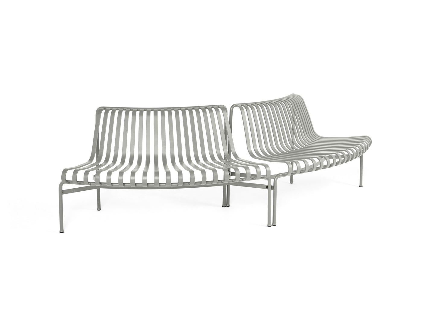 Palissade Park Dining Bench - Out-Out Starter Set by HAY - Sky Grey