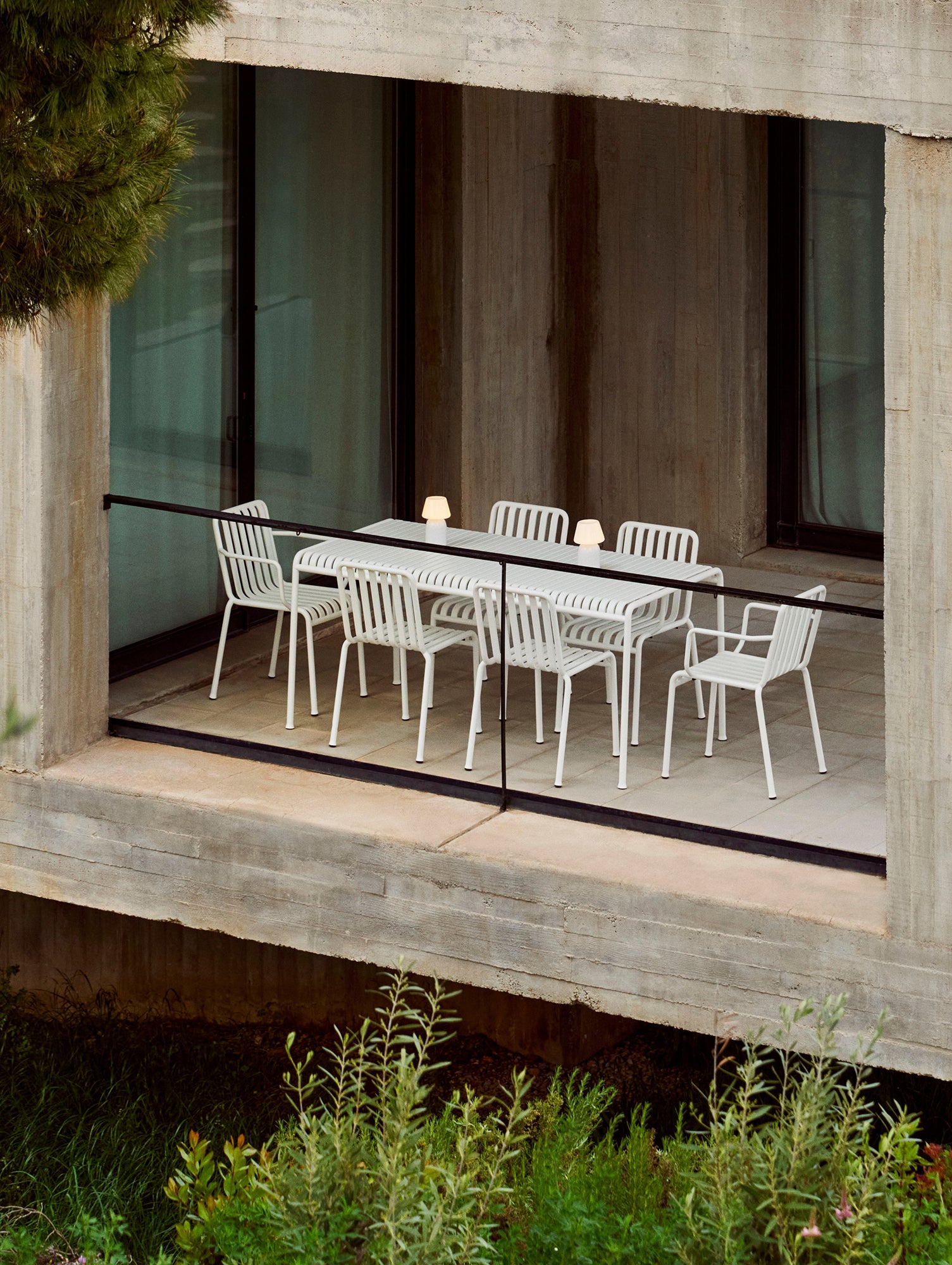 Palissade Armchair by HAY - Cream White