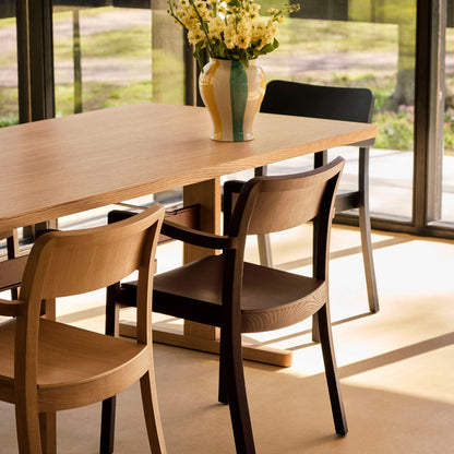 Pastis Chair by HAY - With Armrest / Water-Based Lacquered Walnut