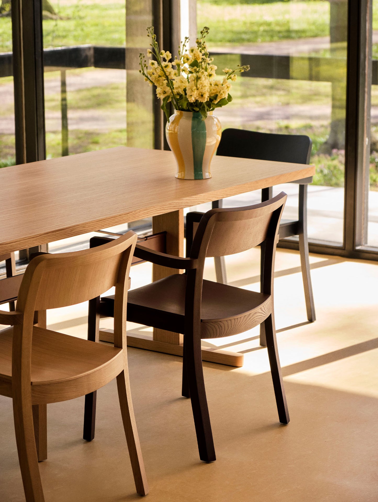 Pastis Chair by HAY - With Armrest / Water-Based Lacquered Walnut