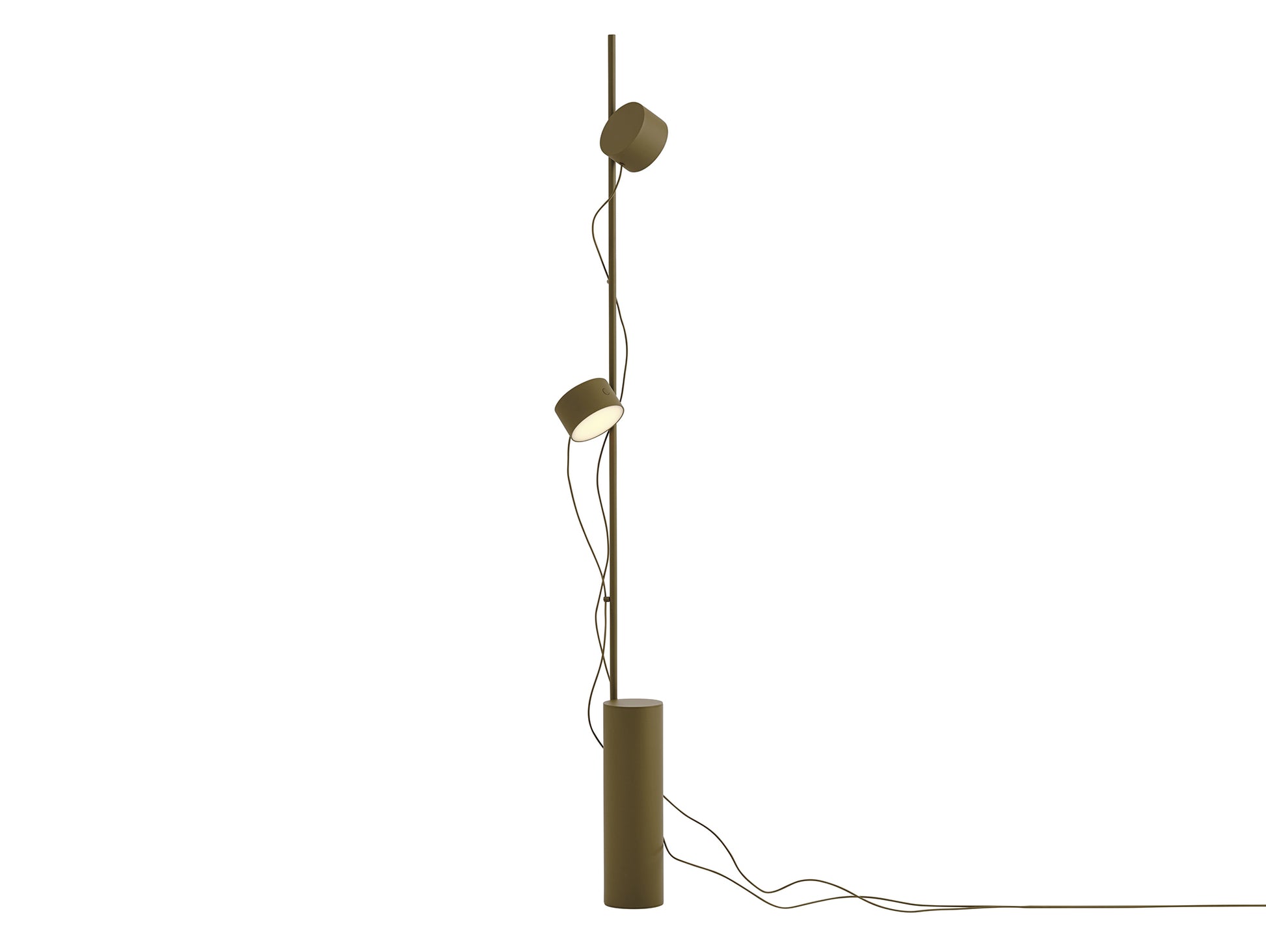 Post Floor Lamp by Muuto - Brown Green