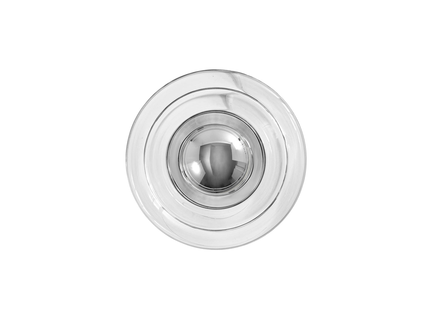 Press Mini Surface LED Wall Lamp by Tom Dixon - Silver Cap