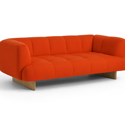 Quilton Lift 2-Seater Sofa by HAY - Lacquered Oak / Vidar 542