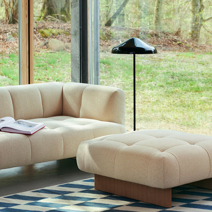 Quilton Lift 3-Seater Sofa by HAY  - Lacquered Oak / Tartaglia 857