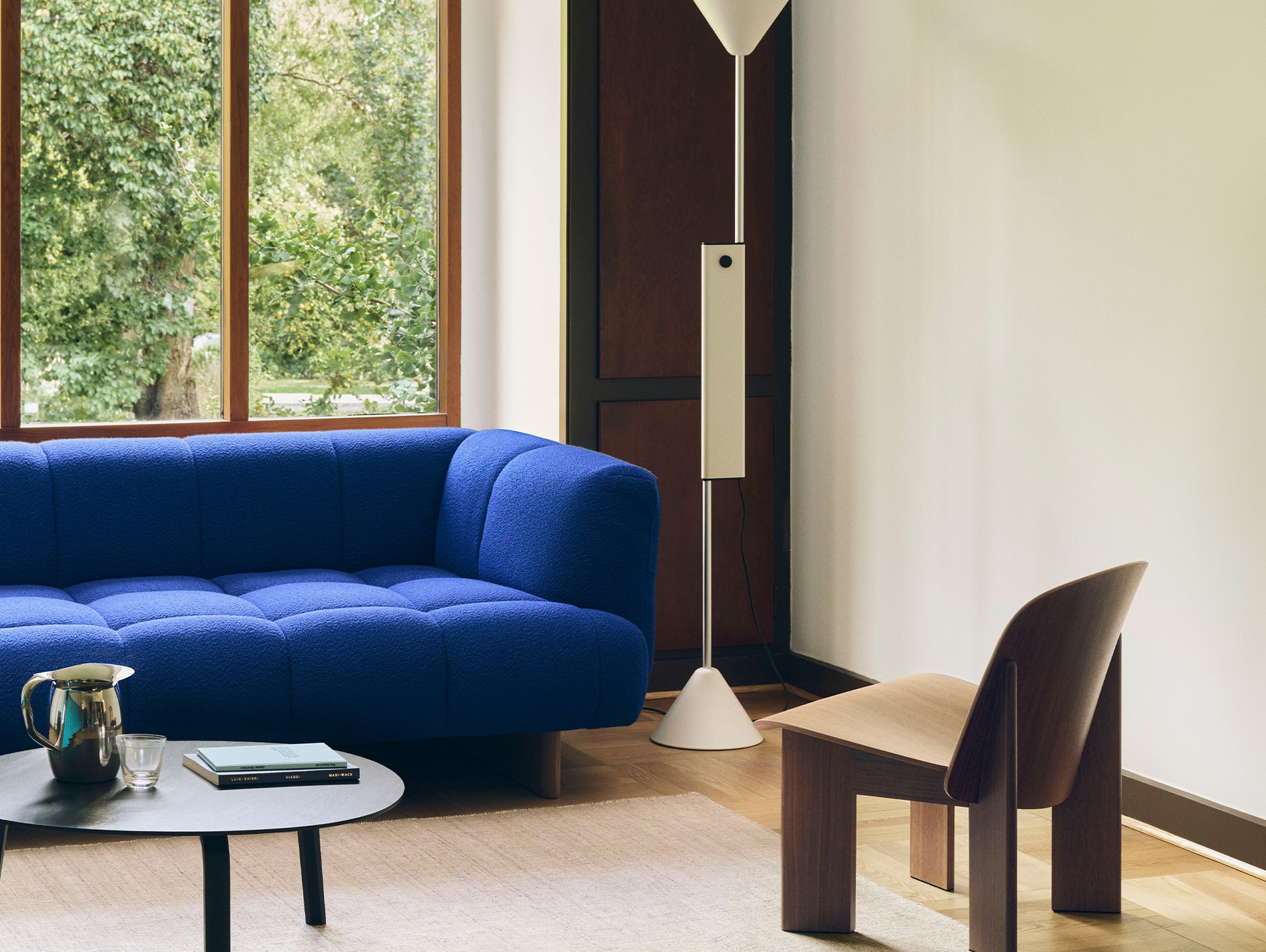 Quilton Lift 2-Seater Sofa by HAY - Turf Royal Blue