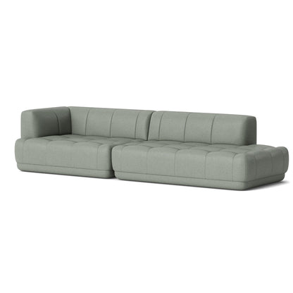 Quilton Sofa - Combination 10 by HAY - Left Armrest / Roden 08