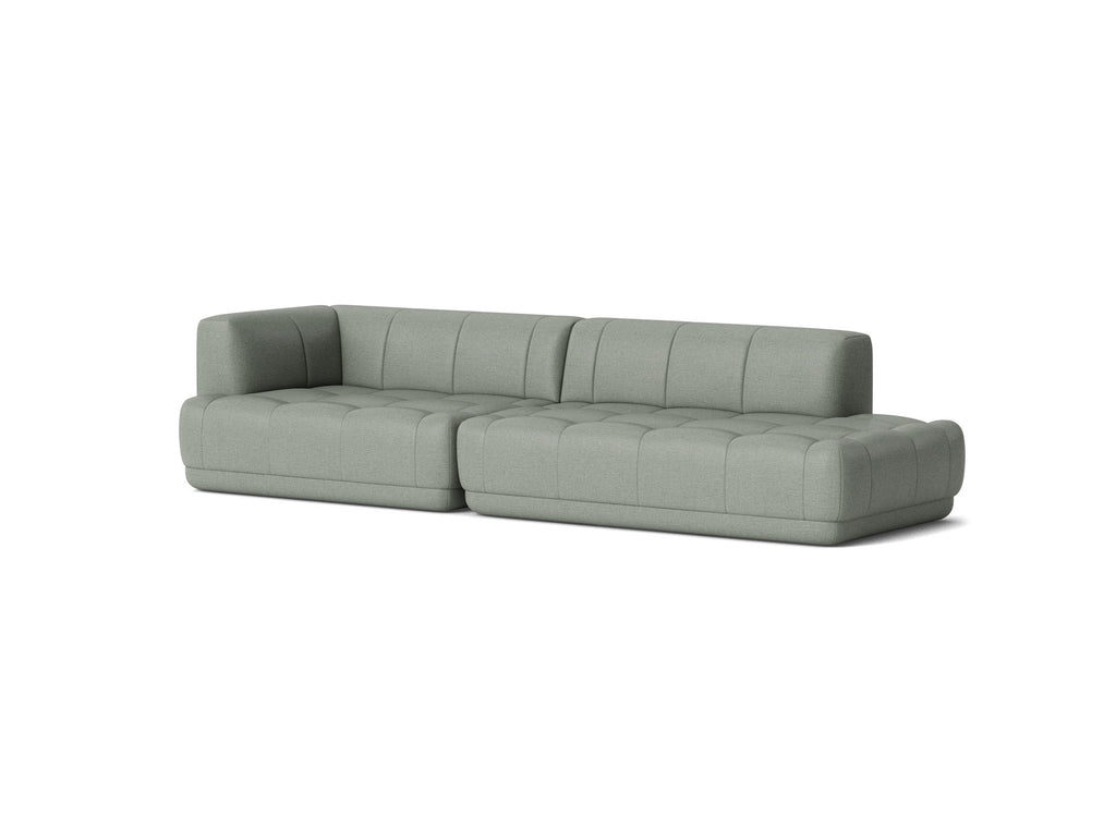 Quilton Sofa - Combination 10 by HAY - Left Armrest / Roden 08