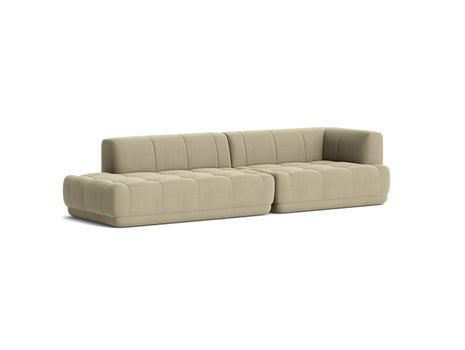 Quilton Sofa - Combination 10 by HAY - Right Armrest / Atlas 411