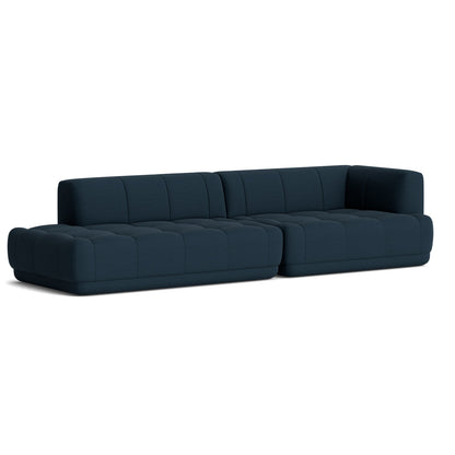 Quilton Sofa - Combination 10 by HAY - Right Armrest / Steelcut Trio 796