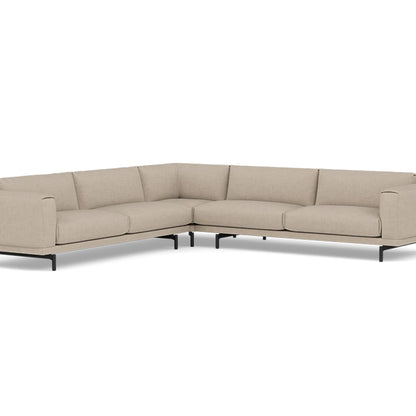 Rest Corner Sofa by Muuto - Black Metal Base / Technicolour 200