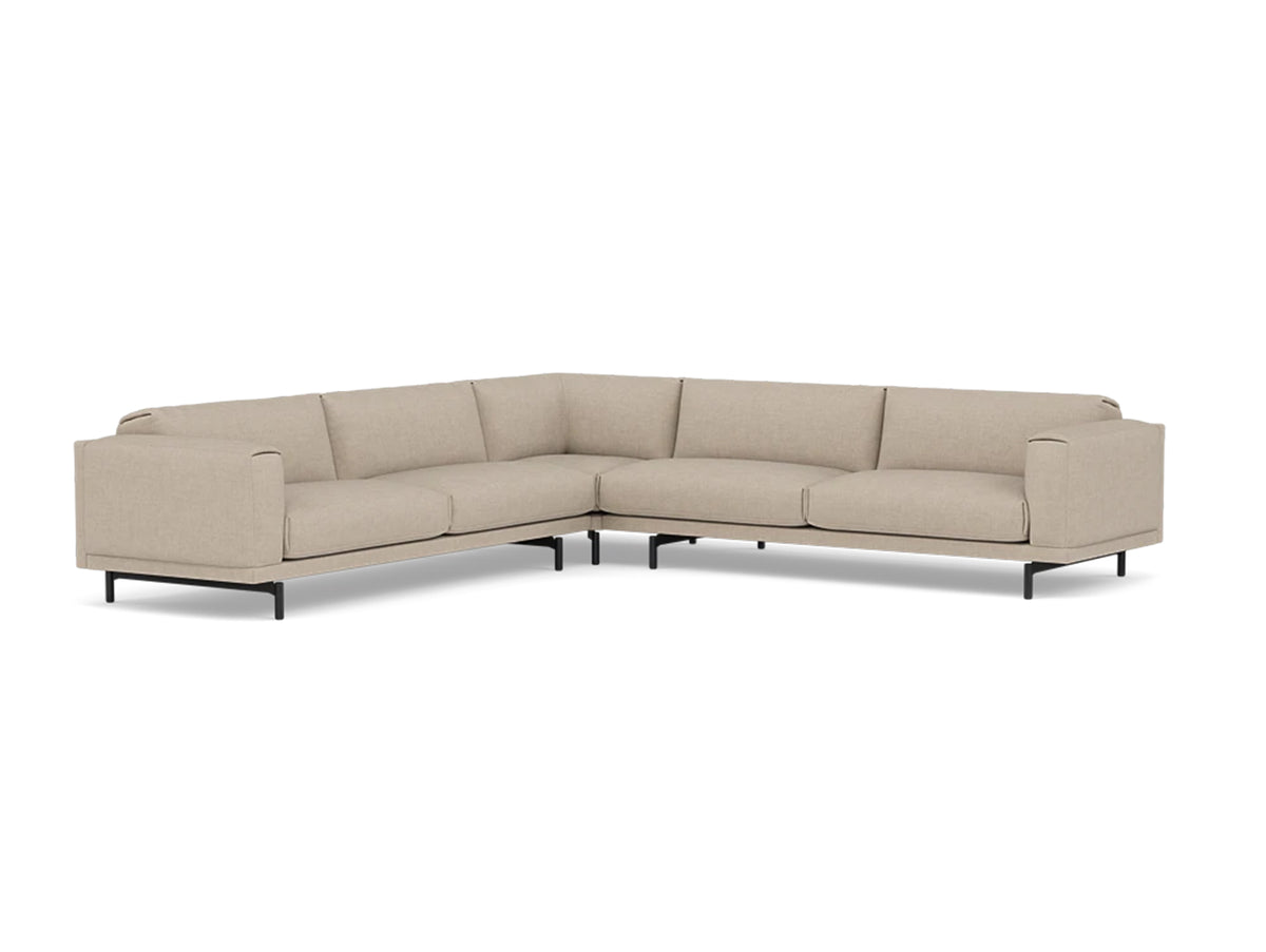 Rest Corner Sofa by Muuto - Black Metal Base / Technicolour 200