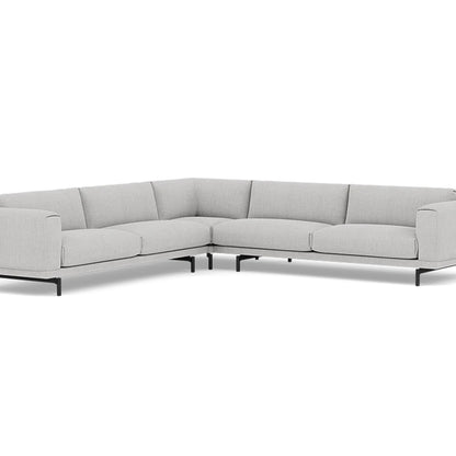 Rest Corner Sofa by Muuto - Black Metal Base / Remix 123