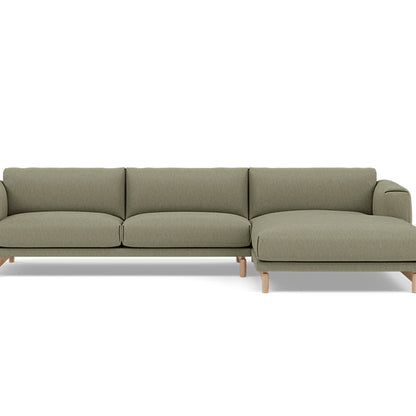 Rest Sofa with Right Chaise Longue (Sitting Left) by Muuto - Clay 15