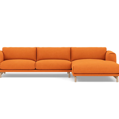 Rest Sofa with Right Chaise Longue (Sitting Left) by Muuto - Hallingdal 65 547