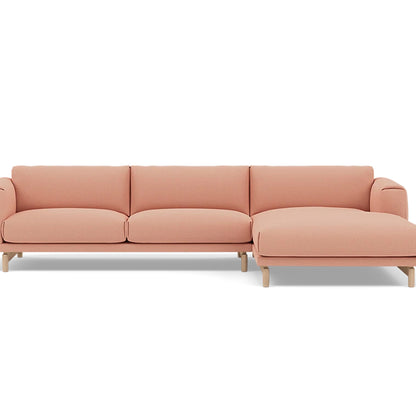 Rest Sofa with Right Chaise Longue (Sitting Left) by Muuto - Fiord 515