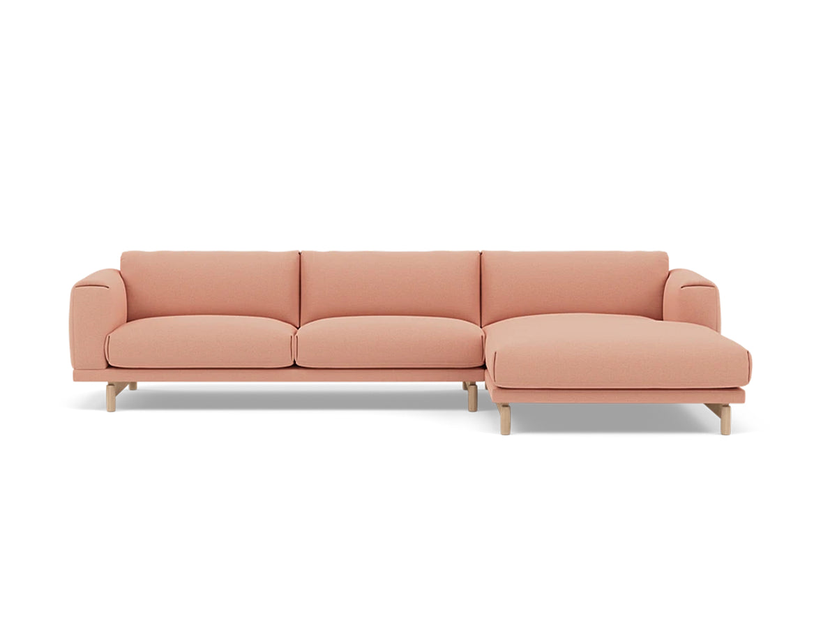 Rest Sofa with Right Chaise Longue (Sitting Left) by Muuto - Fiord 515