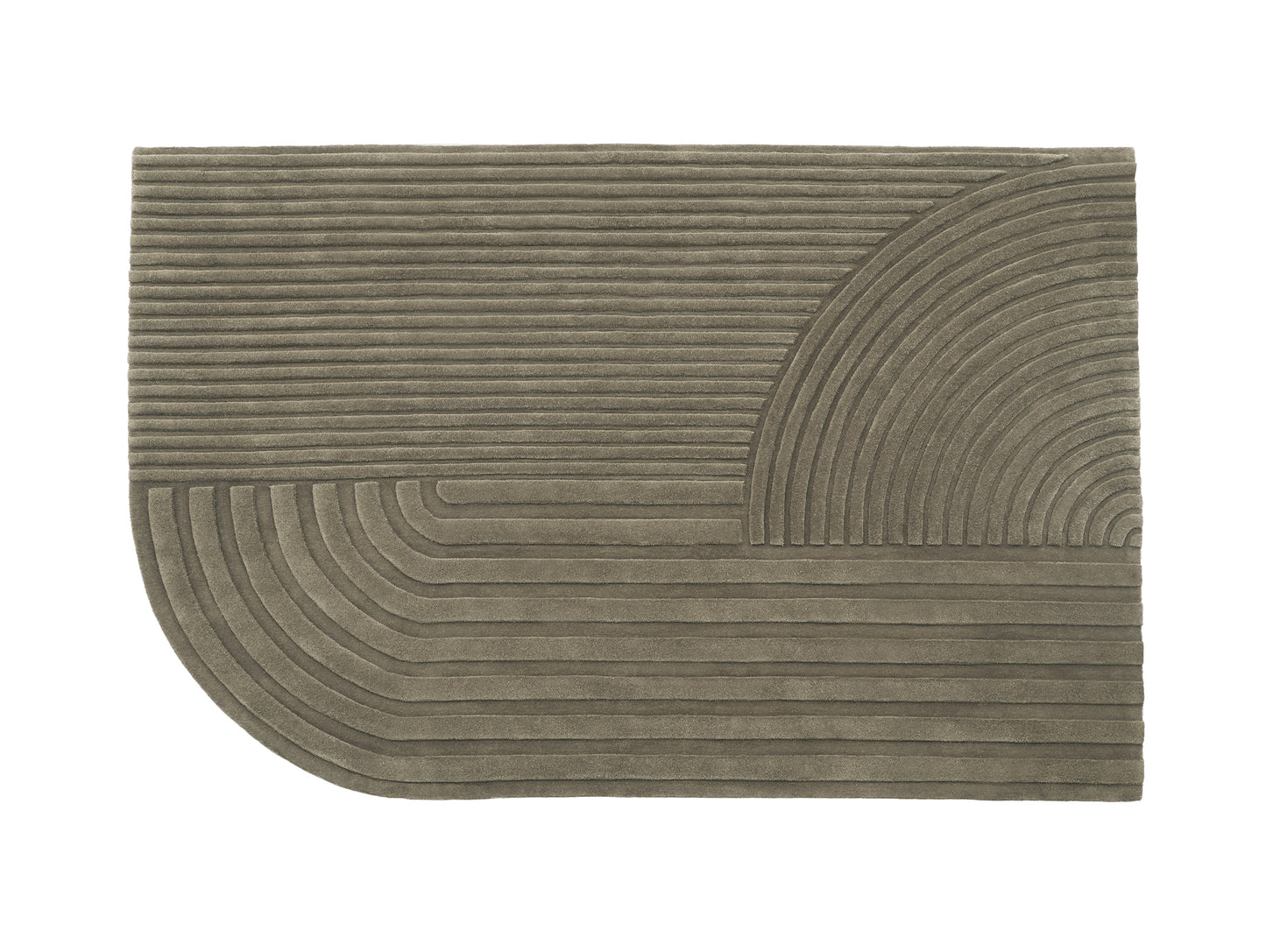 Relevo Rug by Muuto - 200 x 300 cm / Taupe