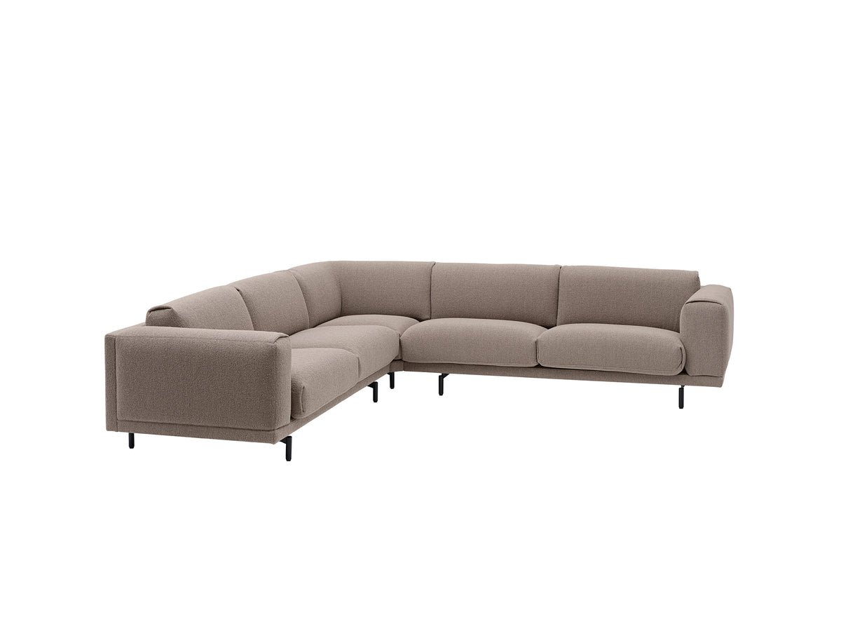 Rest Corner Sofa by Muuto - Black Metal Base / Hearth 6