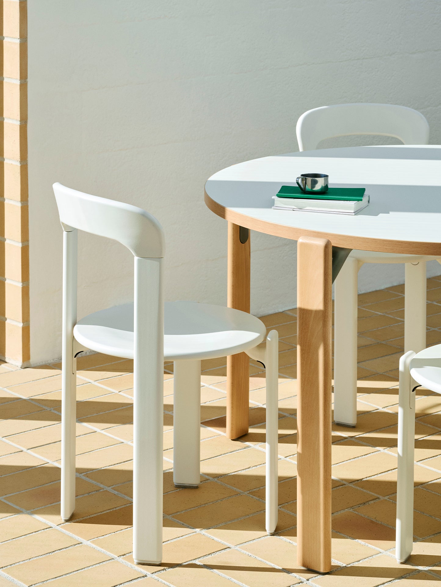 Rey Chair by HAY - Cream White Lacquered Beech