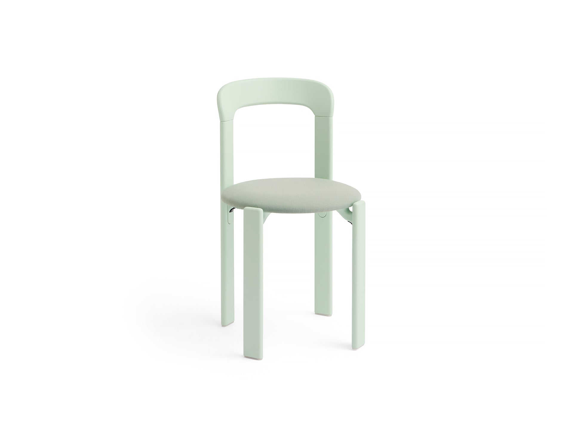 Rey Chair Upholstered by HAY - Soft Mint Lacquered Beech / Relate 921