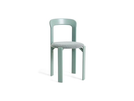 Rey Chair Upholstered by HAY -  Fall Green Lacquered Beech / Steelcut Trio 916 