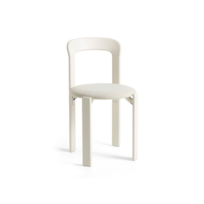 Rey Chair Upholstered by HAY -  Cream White Lacquered Beech / Mode 011