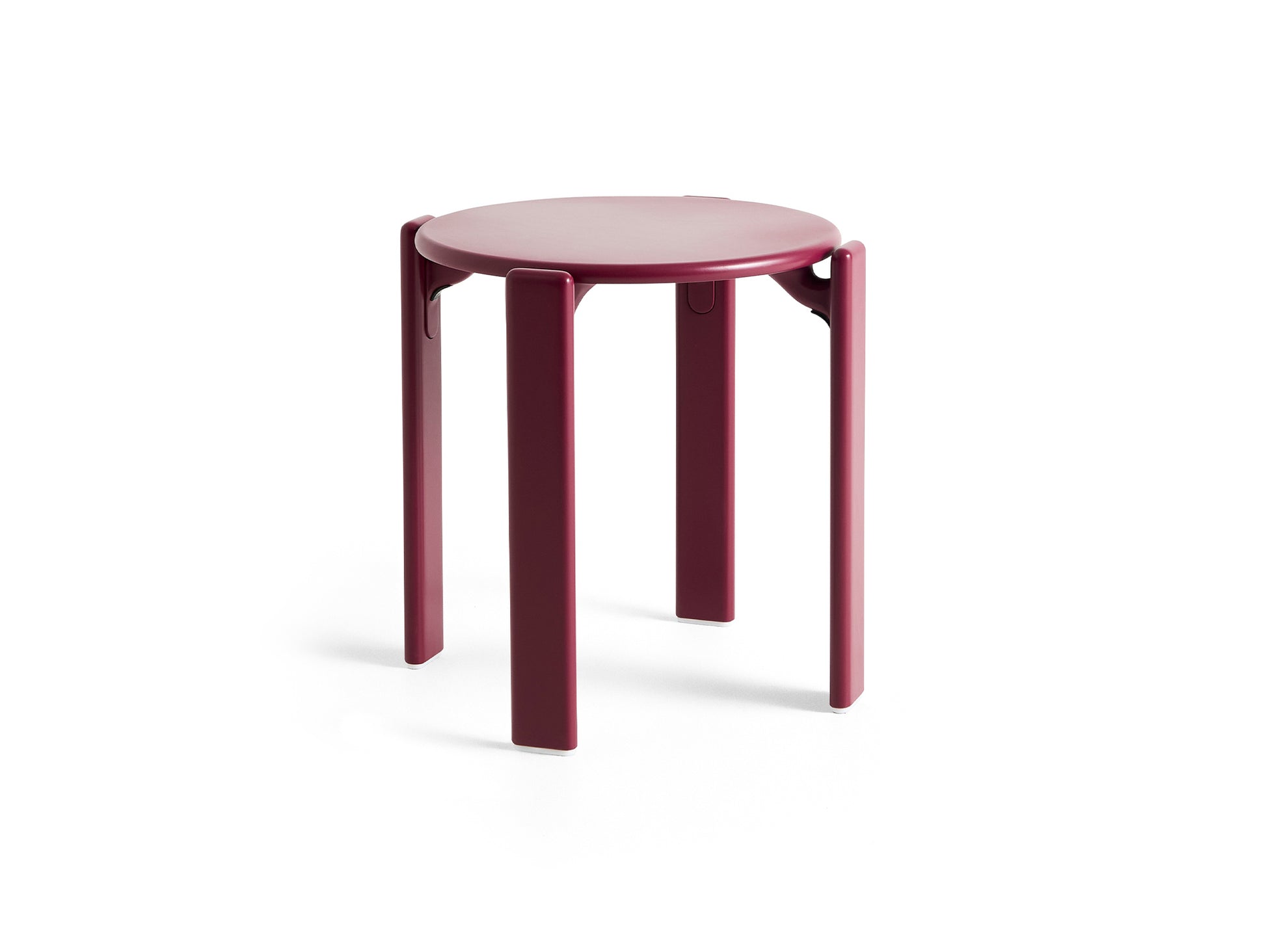 Rey Low Stool by HAY - Grape Red