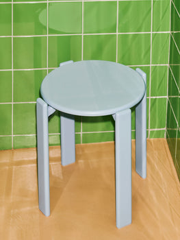 Rey Low Stool by HAY - Slate Blue