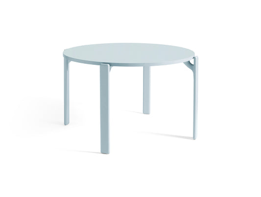 Rey Dining Table by HAY - Gull Laminate Tabletop / Slate Blue Beech Frame