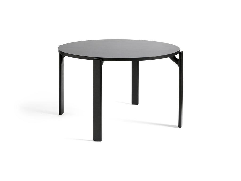 Rey Dining Table by HAY - Vulcano Laminate Tabletop / Deep Black Beech Frame