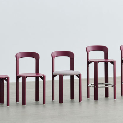 Rey Chair by HAY - Grape Red Lacquered Beech