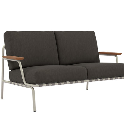 Settle 2-Seater Sofa by Muuto / Grey Frame / Ribbed Weave 01