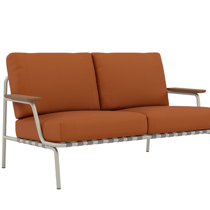 Settle 2-Seater Sofa by Muuto / Grey Frame / Ribbed Weave 09